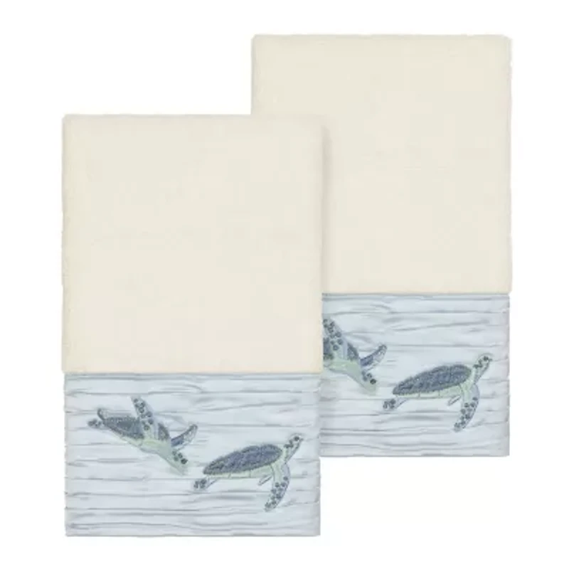 Linum Home Textiles Mia 2-pc. Embellished Hand Towel