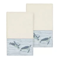Linum Home Textiles Mia 2-pc. Embellished Hand Towel