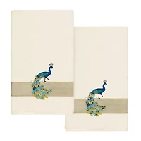 Linum Home Textiles Penelope 2-pc. Embellished Animal Bath Towel