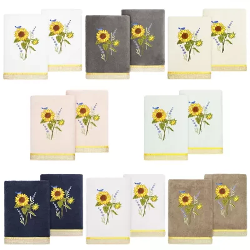 Linum Home Textiles Girasol 2-pc. Embellished Hand Towel