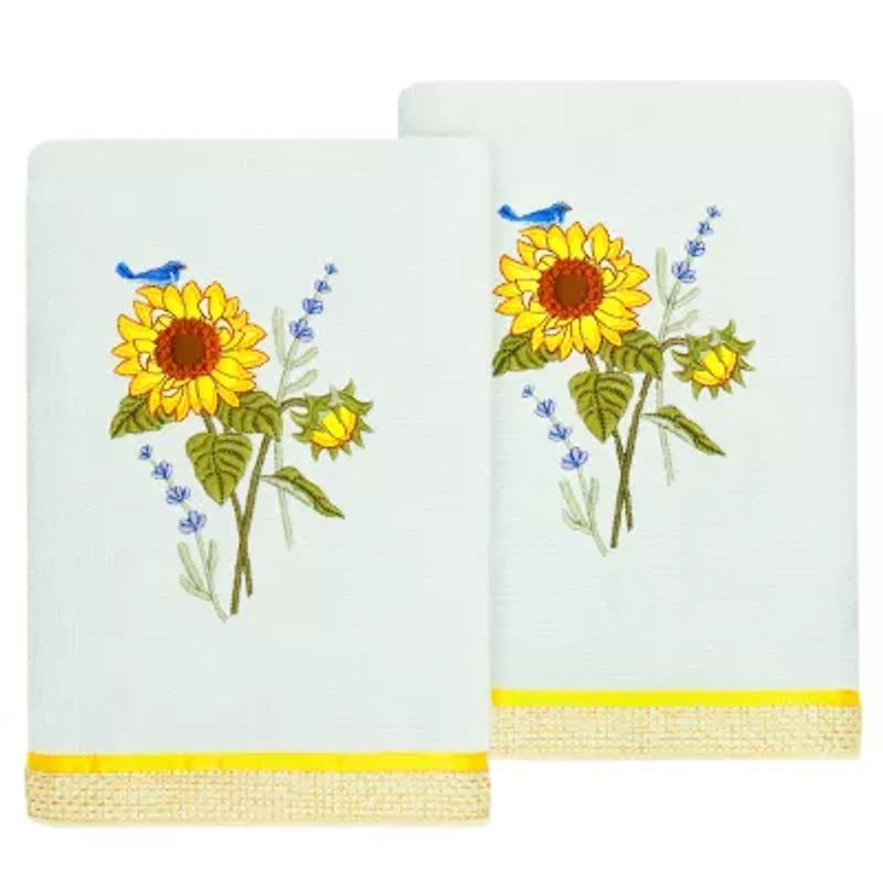Linum Home Textiles Girasol 2-pc. Embellished Hand Towel