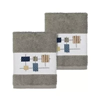 Linum Home Textiles Khloe 2-pc. Embellished Washcloth