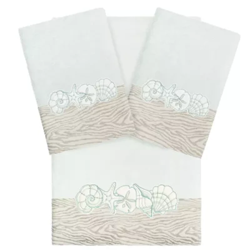 Linum Home Textiles Shell Row 3-pc. Bath Towel Set
