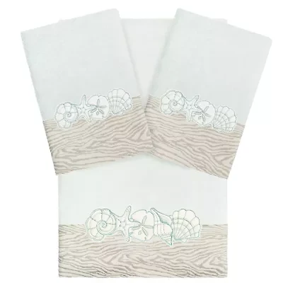 Linum Home Textiles Shell Row 3-pc. Bath Towel Set