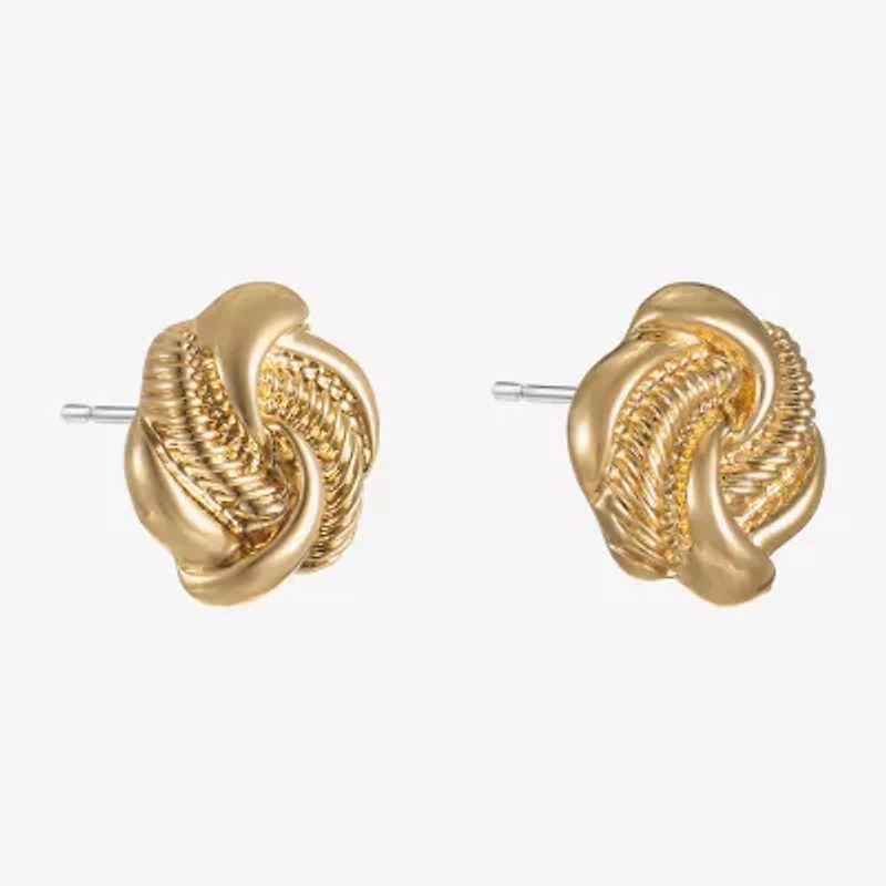 Monet Jewelry 20mm Knot Stud Earrings
