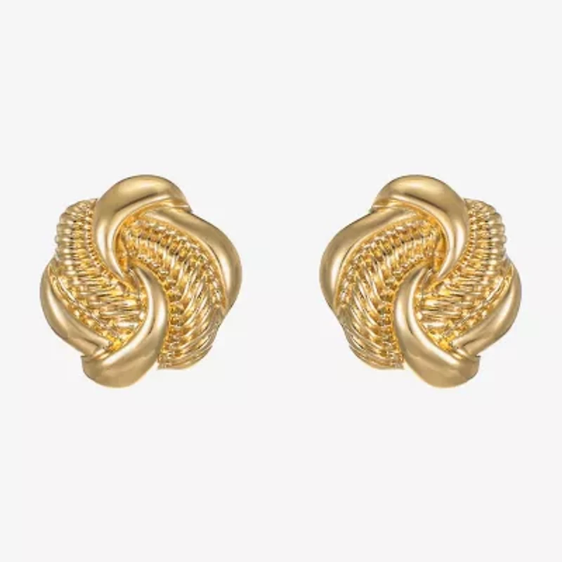 Monet Jewelry 20mm Knot Stud Earrings