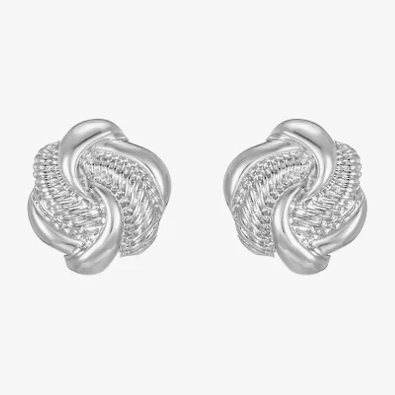 Monet Jewelry 20mm Knot Stud Earrings