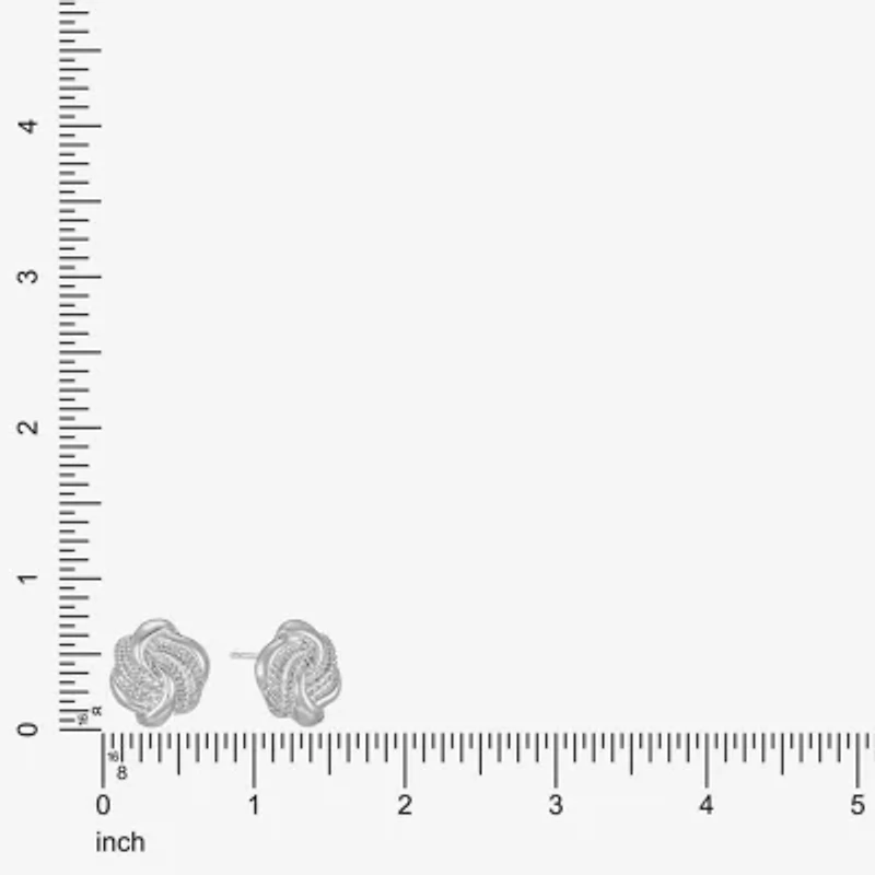 Monet Jewelry 20mm Knot Stud Earrings