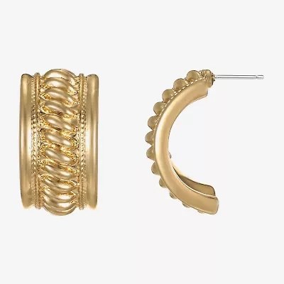 Monet Jewelry Rope Twist 23mm Stud Earrings