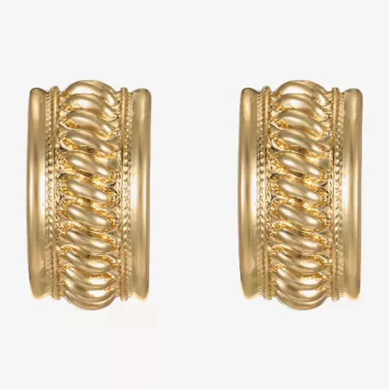 Monet Jewelry Rope Twist 23mm Stud Earrings