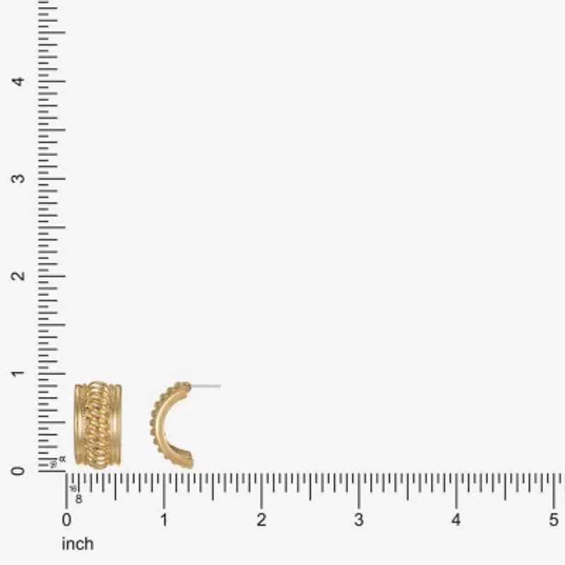 Monet Jewelry Rope Twist 23mm Stud Earrings