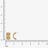 Monet Jewelry Rope Twist 23mm Stud Earrings