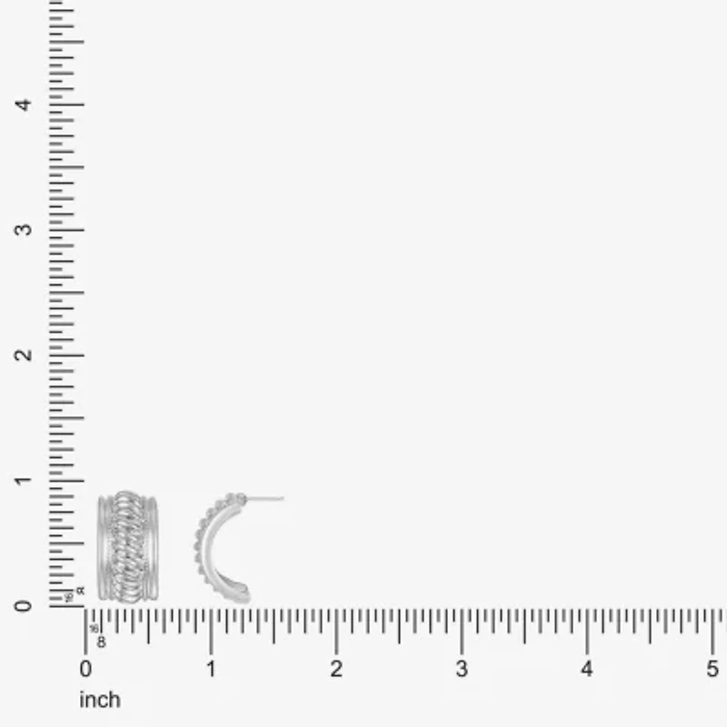 Monet Jewelry Rope Twist 23mm Stud Earrings