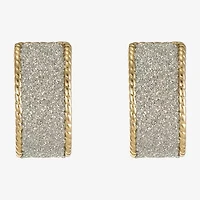 Monet Jewelry Gold Tone Rope Twist Womens 18mm Hypoallergenic Hoop Earrings