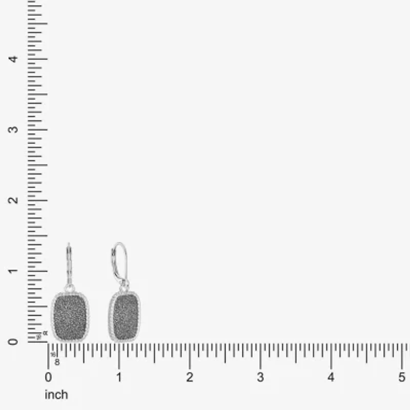 Monet Jewelry Rope Twist Womens Rectangular Drop Earrings