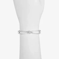Liz Claiborne Pave Stretch Womens Glass Infinity Knot Bangle Bracelet