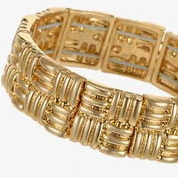 Liz Claiborne Etched Textured Womens Square Stretch Bracelet
