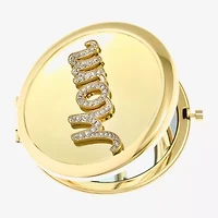 Monet Jewelry Mom Gold Tone Compact Mirror