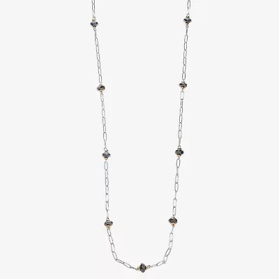 Liz Claiborne Two Tone Beaded Womens 36 Inch Strand Necklace