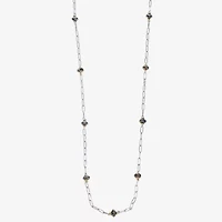 Liz Claiborne Two Tone Beaded Womens 36 Inch Strand Necklace