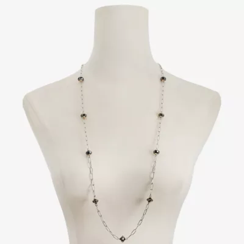 Liz Claiborne Two Tone Beaded Womens 36 Inch Strand Necklace