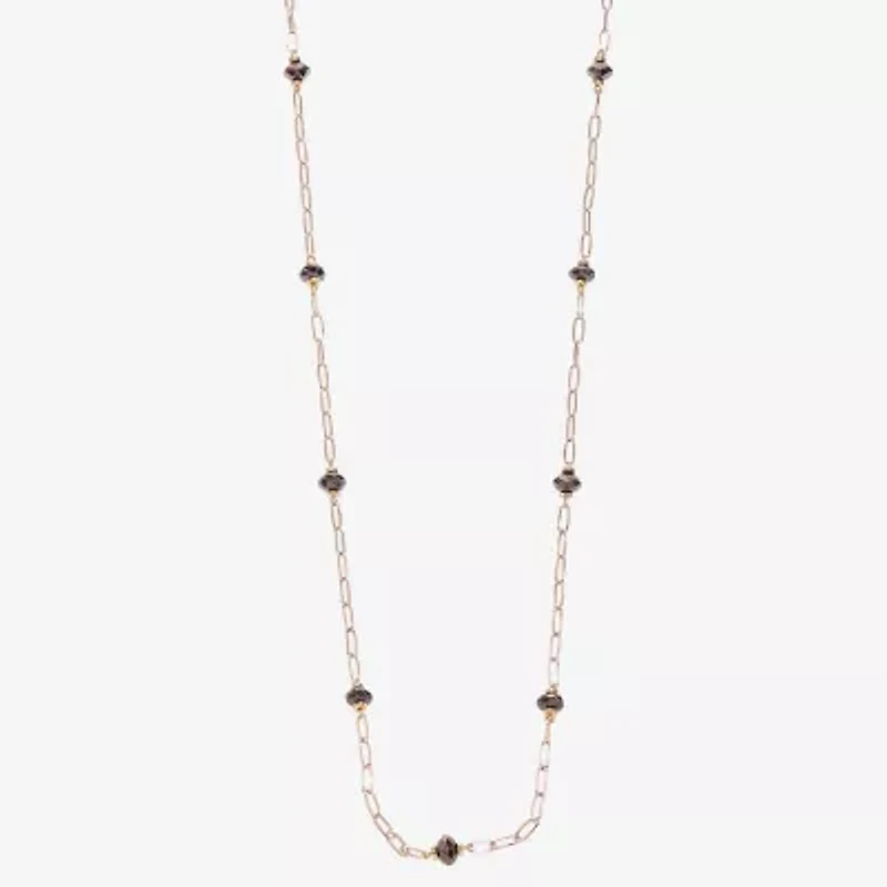 Liz Claiborne Two Tone Beaded Womens 36 Inch Strand Necklace