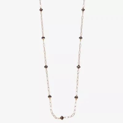 Liz Claiborne Two Tone Beaded Womens 36 Inch Strand Necklace