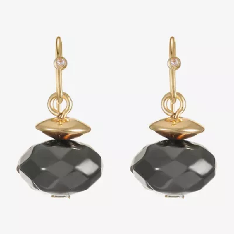 Liz Claiborne Beaded Womens Drop Earrings