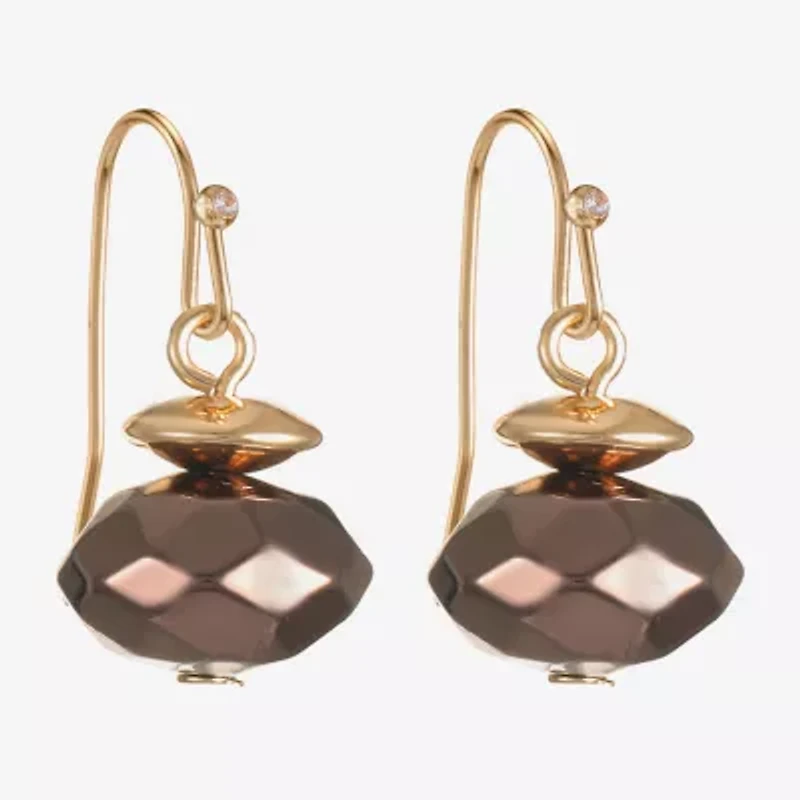 Liz Claiborne Beaded Womens Drop Earrings