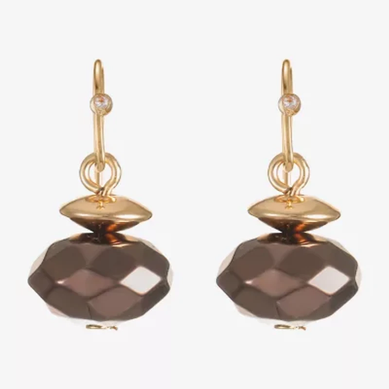 Liz Claiborne Beaded Womens Drop Earrings