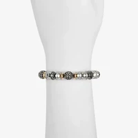 Liz Claiborne Tri Tone Beaded Womens Stretch Bracelet