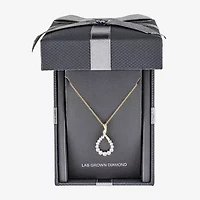 Floating Diamonds (F, Vs2) Womens 1 CT. T.W. Lab Grown White Diamond 14K Gold 18 Inch Pendant Necklace