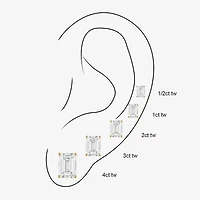 (E-F, Si1-Si2) 1/2 CT. T.W. Lab Grown White Diamond 10K Gold 4.4mm Stud Earrings
