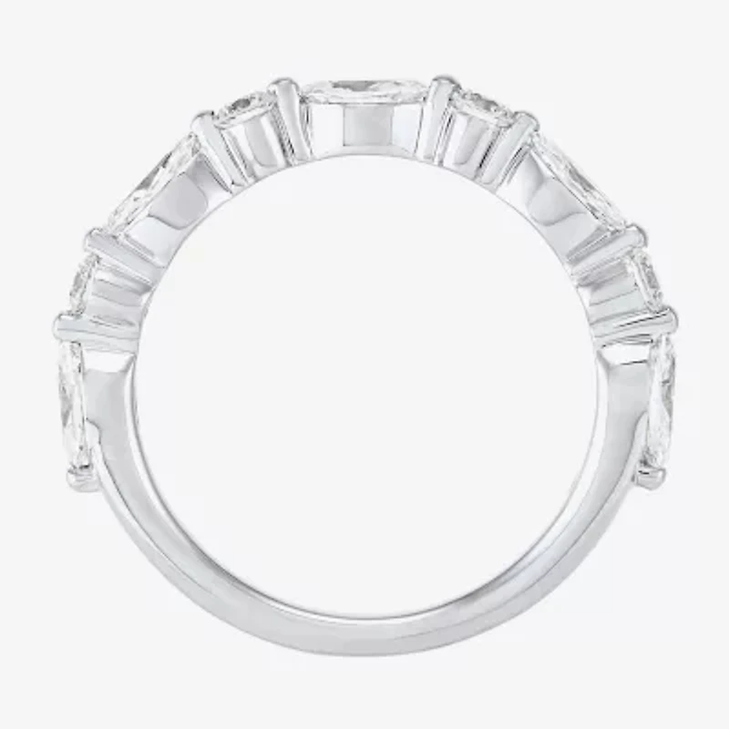 (H-I / Si2) Womens 1 CT. T.W. Lab Grown White Diamond 10K Gold Wedding Band