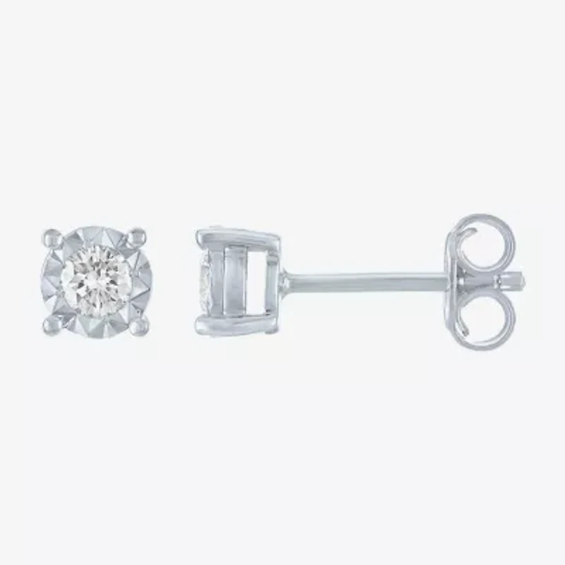 Yes, Please! (G-H, Si2-I1) Womens 1/4 CT. T.W. Lab Grown White Diamond Sterling Silver 2 Pair Jewelry Set