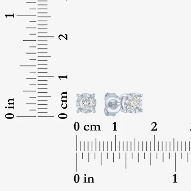 Yes, Please! (G-H, Si2-I1) Womens 1/4 CT. T.W. Lab Grown White Diamond Sterling Silver 2 Pair Jewelry Set