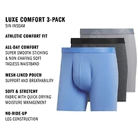 adidas Luxe Comfort Mens 3 Pack Boxer Briefs 5159307