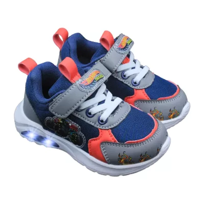Hot Wheels Monster Trucks Toddler Boys' Light-Up 9 Boys Sneakers