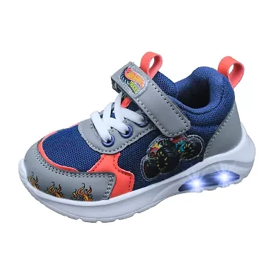 Hot Wheels Monster Trucks Toddler Boys' Light-Up 9 Boys Sneakers