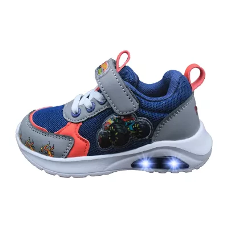 Hot Wheels Monster Trucks Toddler Boys' Light-Up 9 Boys Sneakers