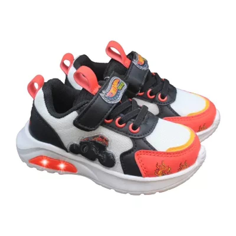 Hot Wheels Monster Trucks Toddler Boys' Light-Up 9 Boys Sneakers