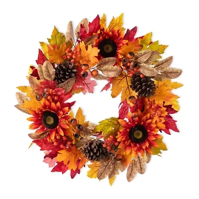 Glitzhome 24 Wreath Hanger Thanksgiving Tabletop Decor