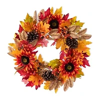 Glitzhome 24 Wreath Hanger Thanksgiving Tabletop Decor