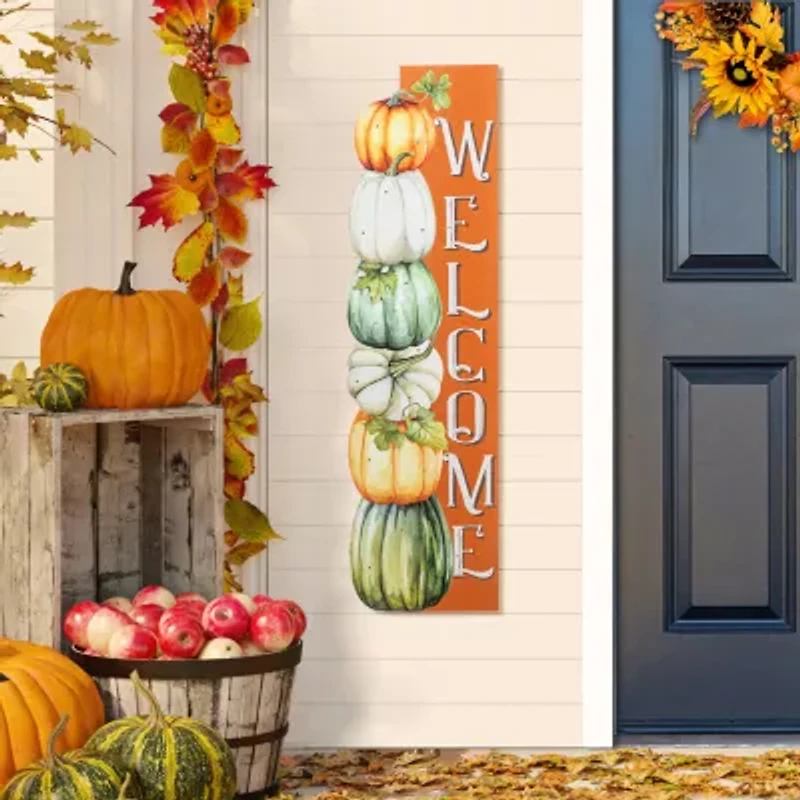 Glitzhome 42 Porch Sign Thanksgiving Porch Sign
