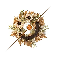 Glitzhome 24 Wreath Hanger Thanksgiving Tabletop Decor