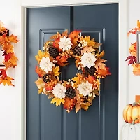 Glitzhome 24 Wreath Hanger Thanksgiving Tabletop Decor