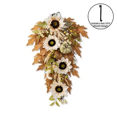 Glitzhome 28 Wreath Hanger Thanksgiving Tabletop Decor