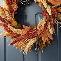 Glitzhome 24 Wreath Hanger Thanksgiving Tabletop Decor
