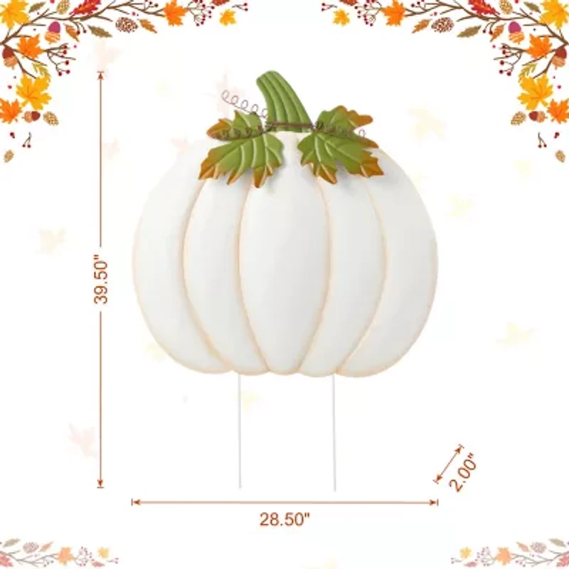 Glitzhome 39.5 Yard Stake Thanksgiving Yard Art