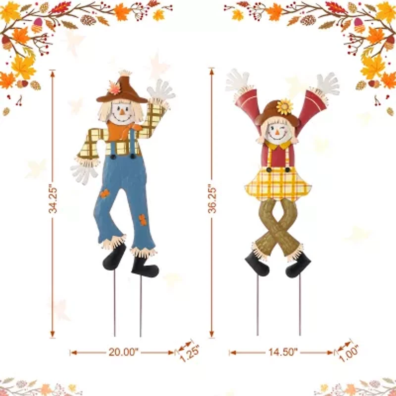 Glitzhome 36 Yard Stake Thanksgiving Yard Art